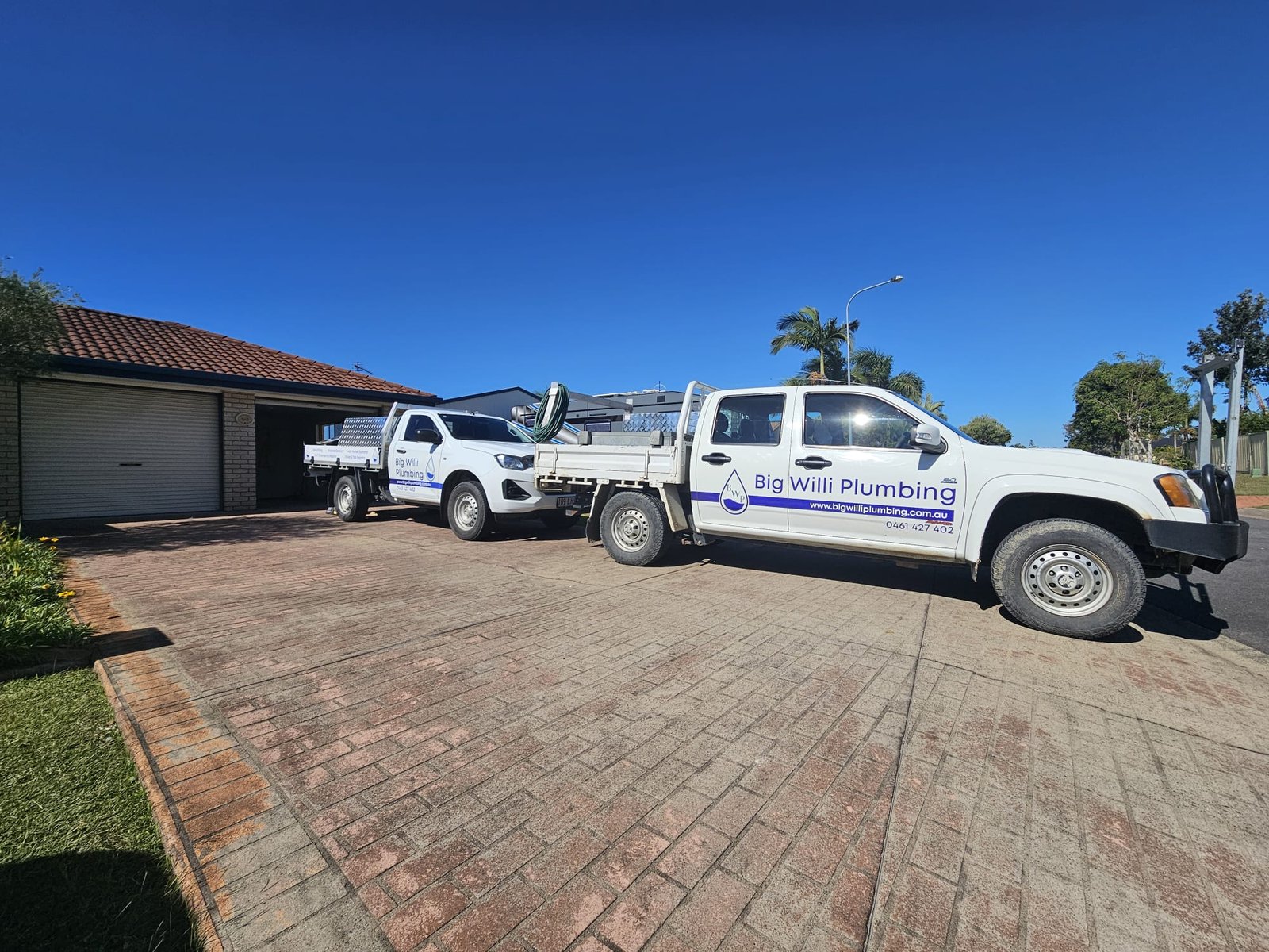 Big Willi Plumbing service vehicles in Hervey Bay